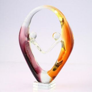 Diamond Star Glass Glass Snake Sculpture