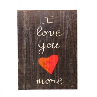 Holly & Martin Swoon Wall Wood Panel   I Love You More   7642869