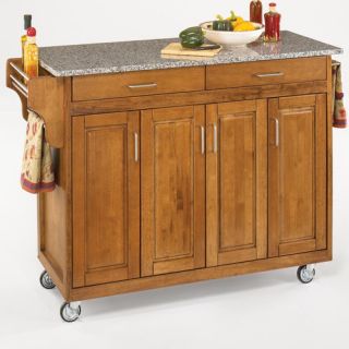 Home Styles Create a Cart Kitchen Island with Granite Top