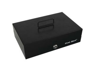 First Alert safes 3026F Black Cash Box With Money Tray
