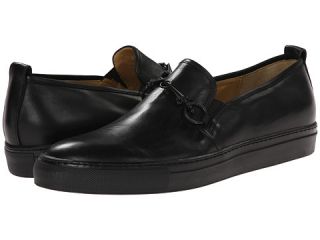 Cesare Paciotti Leather Slip On Sneaker Black Calf