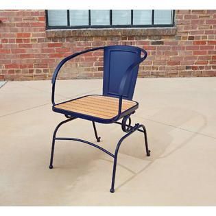 Essential Garden  Felix Retro Bistro 2pk Chairs   Blue