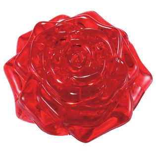 Bepuzzled  3D Crystal Puzzle   Rose (Red): 44 Pcs