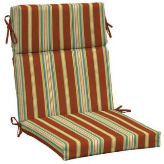 Arden Cayenne Stripe High Back Outdoor Chair Cushion DISCONTINUED AB84632B 9D1