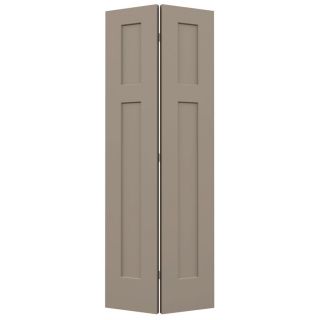 ReliaBilt Sand Piper Hollow Core 2 Panel Square Bi Fold Closet Interior Door (Common: 24 in x 80 in; Actual: 23.5 in x 79 in)