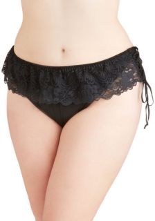 Feeling Foxy Thong in Noir   Plus Size  Mod Retro Vintage Underwear