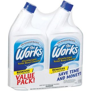 The Works Disinfectant Toilet Bowl Cleaner, 32 fl oz, (Pack of 2)