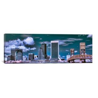 iCanvas Jacksonville Panoramic Skyline Cityscape Photographic Print on Canvas