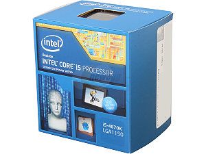 Intel Core i5 4670K Haswell Quad Core 3.4 GHz LGA 1150 84W BX80646I54670K Desktop Processor Intel HD Graphics