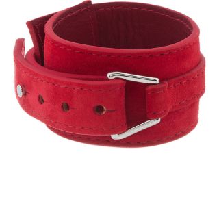 Balmain Red Suede Wrap Bracelet