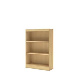 South Shore Furniture Axess Collection 3 Shelf Bookcase in Natural Maple 7113766
