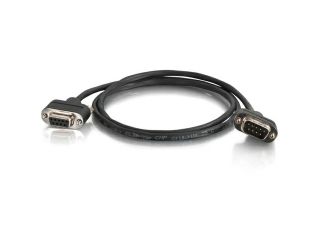 C2G 15ft CMP Rated Low Profile DB9 Null Modem Cable M F