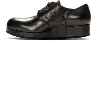 Alexandre Plokhov Black Leather Platform Derbys