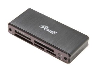 Rosewill USB 2.0 External 74 in 1 Card Reader / Aluminum Body / Supports SDHC and SDXC / WINDOWS 7 Compatible
