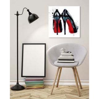 Red Soles Painting Print on Wrapped Canvas by Oliver Gal