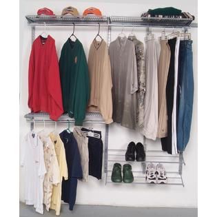 Storability Modular Closet Garage and Laundry Organizer Kit with Shoe