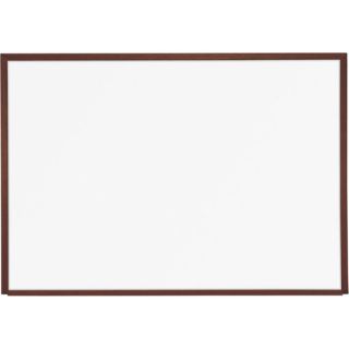Best Rite%C2%AE 4 x 6 Porcelain Steel Markerboard with Solid Wood Trim