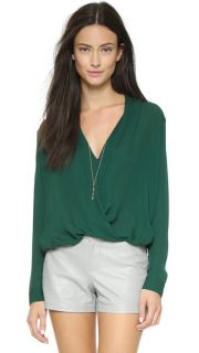 Michelle Mason Wrap Blouse