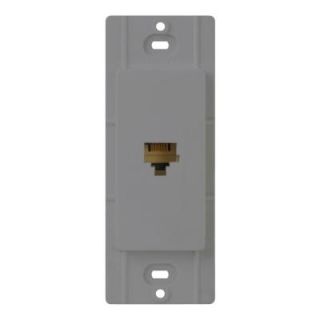 Lutron Claro Telephone Jack   Gray CA PJ GR