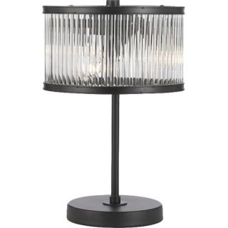 Everything Home Crystal Rod Iron Essex Contemporary 14 H Table Lamp