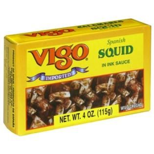 Vigo Spanish Squid, in Ink Sauce, 4 oz (115 g)   Food & Grocery