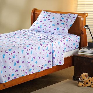 Expressions Microfiber Butterfly Childrens Full Sheet Set  