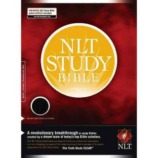 NLT Study Bible: New Living Translation, Black, Bonded Leather