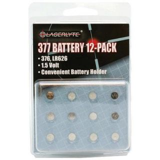 Laserlyte 377 Batteries, 12 Pack