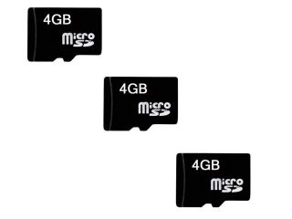 3 x Quantity of DJI S800 Micro SD Card 4GB Camera or Phone Flash Storage Memory Card