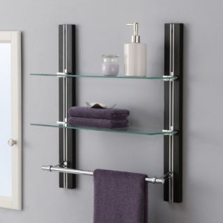 OIA 19.63 W x 22.5 H Bathroom Shelf with Towel Bar