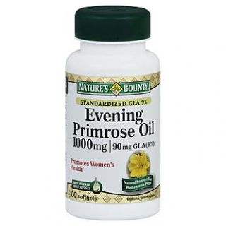 Natures Bounty Evening Primrose Oil, 1000 mg, Softgels, 60 softgels