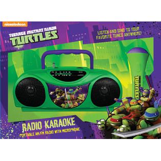 Nickelodeon AM/FM Radio Karaoke Machine   TMNT Teenage Mutant Ninja