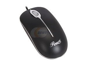Rosewill RM C2U Mouse – Black, 3 Buttons, 1 x Wheel, USB Wired, Optical, 800 dpi