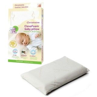 Clevamama ClevaFoam Baby Pillow in White