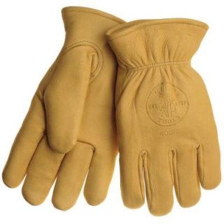 Deerskin Work Gloves   Lined   Large 40017