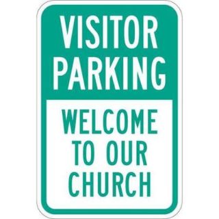LYLE T1 1042 EG_12x18 Sign, Welcome to Our Church, 18 x12 In