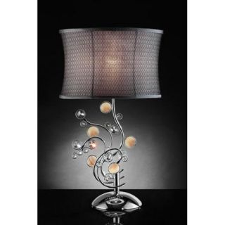 OK Lighting Enigma 30'' H Table Lamp with Oval Shade