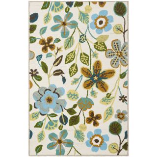 Safavieh Four Seasons Rectangular Cream Floral Woven Accent Rug (Common: 2 ft x 4 ft; Actual: 30 in x 48 in)