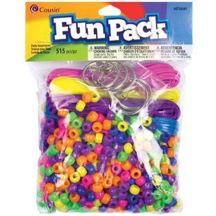 Fun Pack Pony Bead Party Pack 515/Pkg Neon