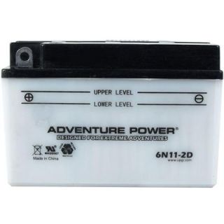 UPG Conventional Wet Pack 6 Volt 11 Ah Capacity F Terminal Battery 6N11 2D