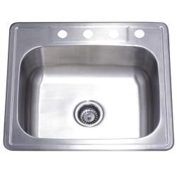 Stainless Steel 33 inch Self rimming Surface Mount Kitchen Sink