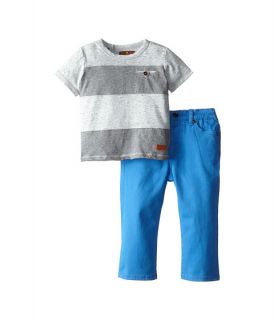 7 For All Mankind Kids Striped T Shirt And Jeans Set Infant