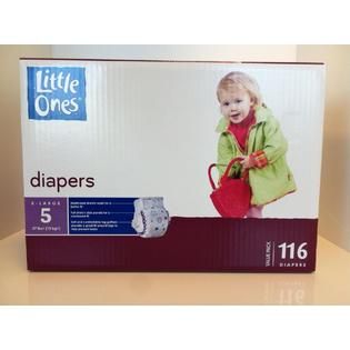 Little Ones  Diaper, Size 5 (Over 27 lb), Value Pack, 116 diapers