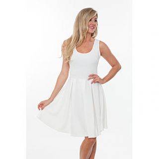 White Mark White Crystal Fit & Flare Dress   Clothing, Shoes