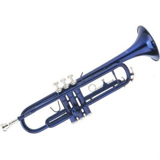 Cecilio TT 280BL   Blue Lacquer Bb Trumpet With Monel Valves