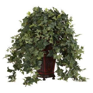 Vining Puff Ivy w/Decorative Vase Silk Plant   Home   Home Decor