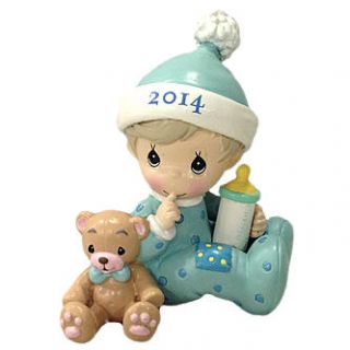 Precious Moments Christmas Ornament  2014 Baby Boy   Seasonal
