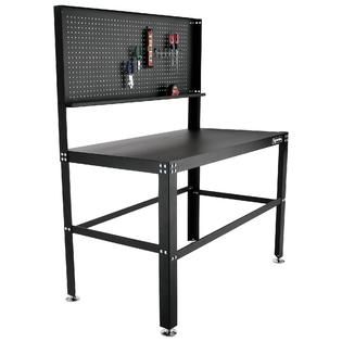 Excel  48 in. Steel Work Station with Pegboard and Hooks