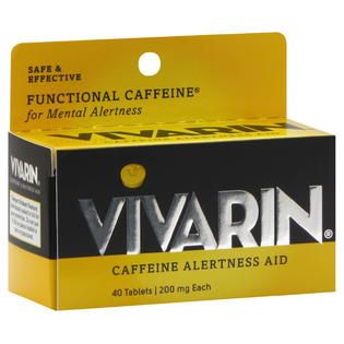 Vivarin Caffeine Alertness Aid, 200 mg, Tablets, 40 tablets   Health