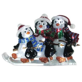 Brite Star B/O ICY PENGUIN FAMILY LAWN SILHOUETTE ( approx. 30) PURE
